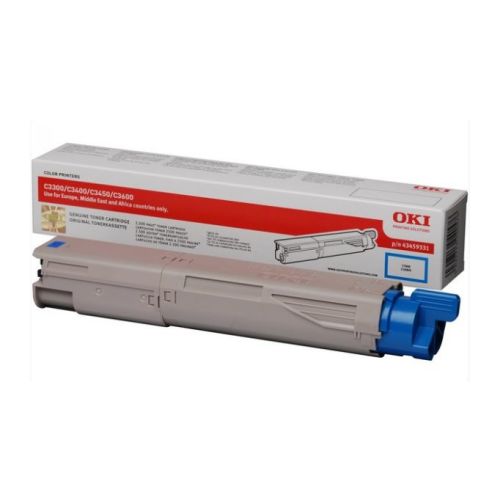 Toner C3300n/3400n/3450n/3600 Azul 2.5Ks - Oki 43459331