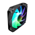 Coolbox Infinity Ventilador ARGB - Efecto Tunel de Colores - Silencioso - Rodamiento Hidraulico - Color Negro - Coolbox COO-VA-12AR02