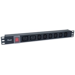 EQUIP REGUA 8 TOMADAS 6 X IEC-C13 + 2 X IEC-C16 SWITCH ON/OFF - Equip 333315