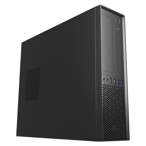 Unykach UK3001 BLACK MicroATX Tower Case - Tamanho de disco suportado 3,5", 2,5" - USB-A 2.0/3.0 e áudio - Unykach UK52168
