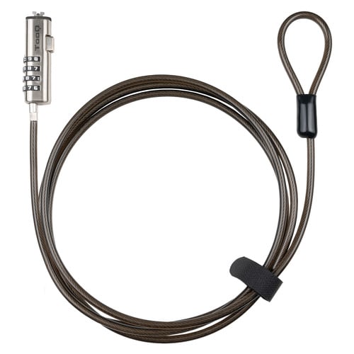 Tooq Nano Cabo de Segurança 2.5x6mm Combinado para Portátil - Cinzento - Tooq 232002