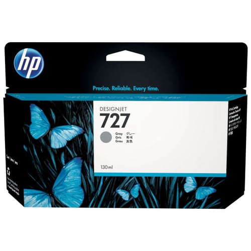 HP Tinteiro DesignJet 727 Cinzento de 130 ml - B3P24A