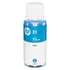 Frasco de tinta original HP 31 ciano - 1VU26AE - HP 1VU26AE