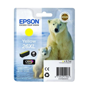 Cartucho de tinta amarelo original Epson T2634 (26XL) - C13T26344012 - Epson C13T26344012