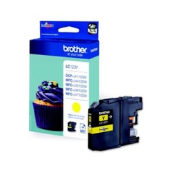 Tinteiro de tinta amarelo - Brother LC123YBP