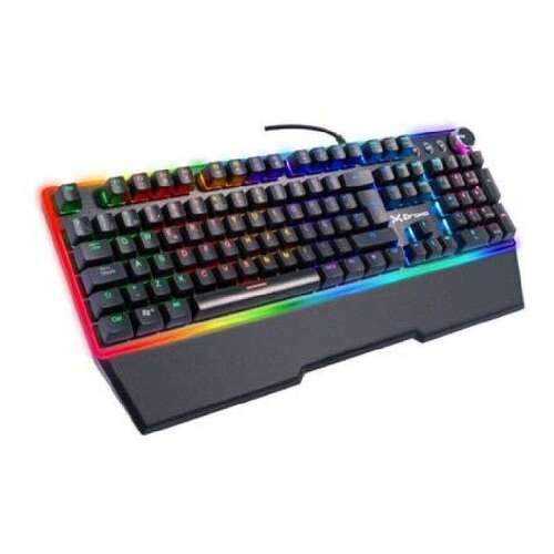 3GO Droxio Kotaka 2 Mechanical Gaming USB Keyboard - Iluminação LED RGB - 12 Teclas Multimédia - 5 Teclas Macro - Apoio de pulso - Cor preta - 3Go 135959