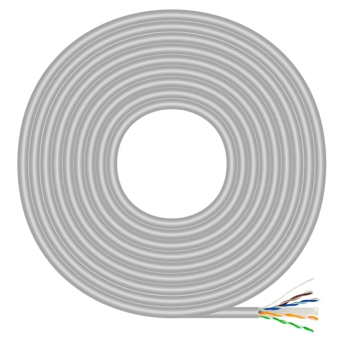 Cabo de Rede Aisens RJ45 Cat.6 UTP Rígido AWG23 CCA (Liga) - 305m - Cinzento - Aisens 236417