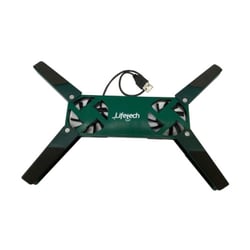 LIFETECH BASE P/ PORTATIL STAND USB FAN GREEN 10" / 15.6" - Lifetech LFNBS003