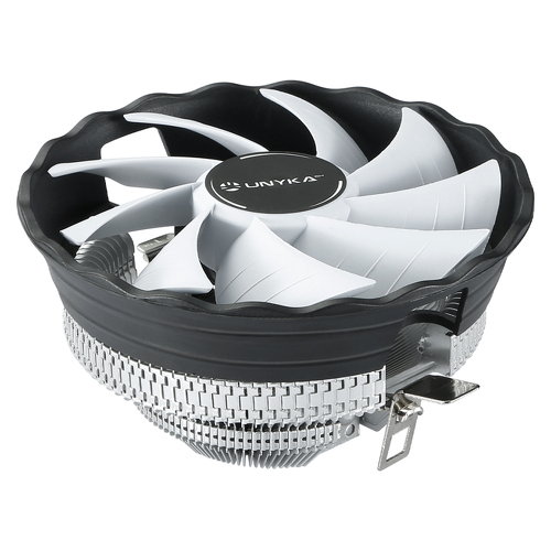 Unykach Jotun DF 120 Branco Dissipador de calor compacto para CPU 120mm de baixo perfil - Velocidade máxima. 1600rpm - Cor Branco/Preto - Unykach UK532022