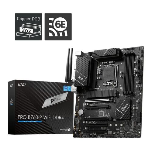 MB MSI PRO B760-P WIFI DDR4 SKT LGA1700 4DDR4 HDMI/DP ATX - MSI 911-7D98-015