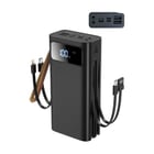XO PR142 Powerbank 30000mAh - Ecrã digital - 2x USB-A, 1x USB-C, 1x microUSB, 1x Lightning - Entradas USB, microUSB, USB-C e Lightning - Carregamento rápido - XO 174961
