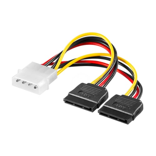 EWENT CABO ALIMENTAÇÃO Y DE 5.25 PARA 2xSATA 0.13MT - Ewent EC1500