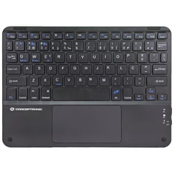 CONCEPTRONIC TECLADO BLUETOOTH TOUCHPAD RECARREGAVEL 10" BLACK - Conceptronic TOBIN01BPT