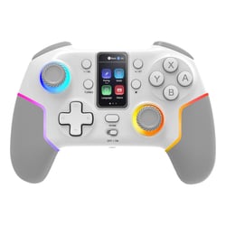 Mars Gaming MGP-V3 – Comando com ecrã LCD e tripla ligação, multiplataforma, branco - Mars Gaming MGPV3W