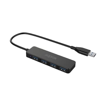 Approx Hub USB 3.0 com 4 portas USB 3.0 - Velocidade até 5 Gbps - Cabo de 15 cm - Approx APPC49