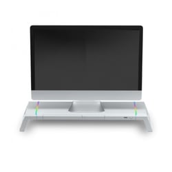 Mars Gaming MGS-ONE Soporte Monitor - Iluminacion CHROMA RGB - Tamaño Ajustable - Ergonomia Optima - Conector USB 2.0 - Stand para Smartphone - Color Varios - Mars Gaming 295762