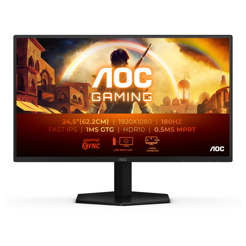 AOC MONITOR IPS 25" (24.5") 16:9 FHD 1MS 180HZ HDMI DP 25G42E - AOC 25G42E