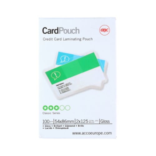 Bolsas de Plastificar 054x86mm A8 125mic 100un - GBC 1002020