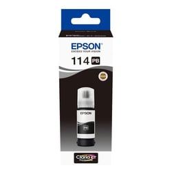 Frasco de tinta pigmentada original preto fotográfico Epson 114 - C13T07B140 - Epson C13T07B140