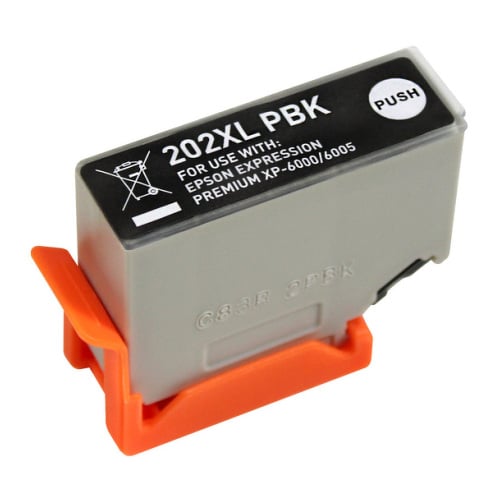 Cartucho de tinta fotográfica preta Epson 202XL genérico - substitui C13T02H14010/C13T02F14010 - Epson EI-202XLPHBK