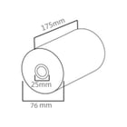 Rolo Papel Térmico 076x175x25mm 1un - Outras 1211045
