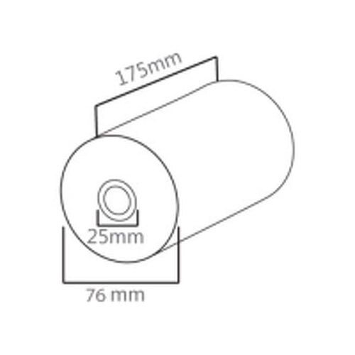 Rolo Papel Térmico 076x175x25mm 1un - Outras 1211045