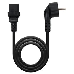 Cabo de alimentação de CPU nanocabo - Shucko CEE7 macho para C-13 fêmea 1,50 m - cor preta - Nanocable 10.22.0102