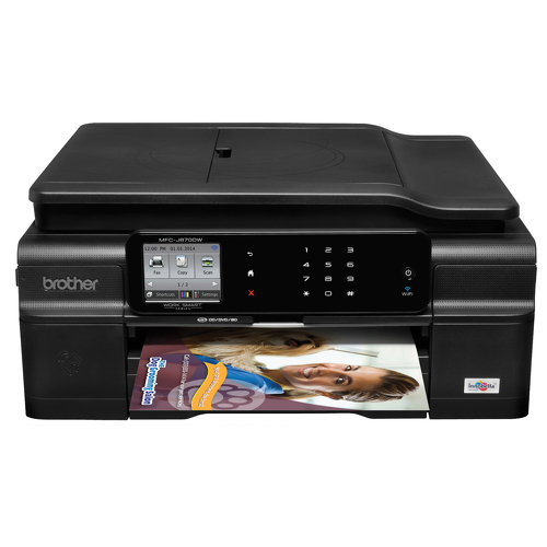 Brother MFC-J870DW, Jato de tinta, Impressão a cores, 6000 x 1200 DPI, A4, Impressão directa, Preto - Brother MFCJ870DW