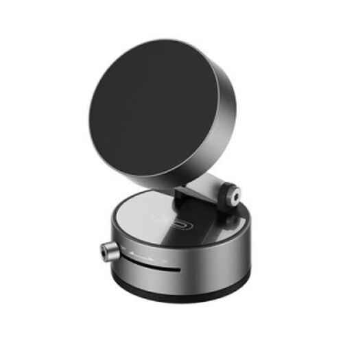 Suporte magnético para automóvel XO C170 para Smartphones - Suporte de vácuo - Rotação de 360º - Botão de libertação - Anel metálico incluído - Cor preta - XO XOC170BK