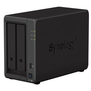 Servidor de armazenamento NAS Synology DiskStation DS723+ - Até 2 unidades de armazenamento - Interface suportada M.2, SATA III - Compatível com 2,5", 3,5" - 2x RJ-45, 1x USB 3.2 - Synology DS723+