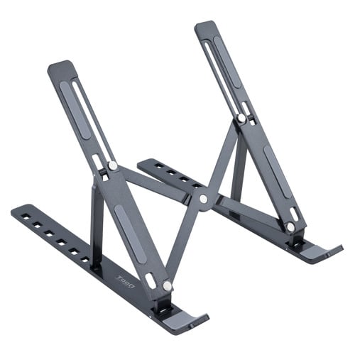 Tooq Suporte dobrável em alumínio para computador portátil - Cinzento - Tooq 215346