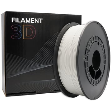 Filamento PLA 3D - Diâmetro 1.75mm - Bobine 1kg - Cor Cinzento claro - PLA-Cinzento claro