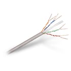 Cabo de Rede Aisens RJ45 Cat.6 UTP Rígido AWG24 - Bobina de 100m 100% Cobre para Instalação - Cor Cinza - Aisens A135-0261