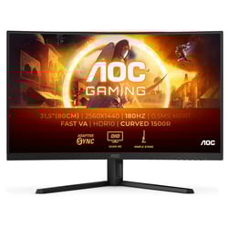AOC MONITOR VA 32" (31.5") 16:9 QHD CURVO 1MS 180HZ HDMI DP CQ32G4VE - AOC CQ32G4VE