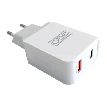 Carregador de parede 3Go 1x USB Quick Charge 3 + 1x USB-C - 3Go 141814