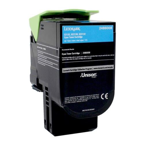 Lexmark C2132/XC2130/XC2132 Toner Original Cyan - 24B6008 - Lexmark 24B6008