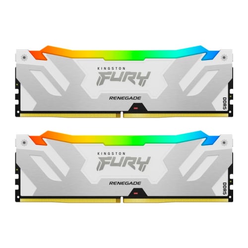 KINGSTON MEM 32GB 6800MT/S DDR5 CL36 DIMM (KIT 2) FURY RENEGADE RGB WHITE - Kingston KF568C36RWAK2-32