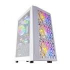 Mars Gaming MCMESH Caja Compacta Gaming - Tecnologia MESH 360º - 3 Ventiladores FRGB 120 mm - Soporte Refrigeracion Liquida - Gestion de Cableado - Filtros Antipolvo - Color Blanco - Mars Gaming 295077