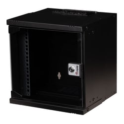 EQUIP ECO BASTIDOR MURAL 10" CABINET 06U 300X300MM RAL7035 BLACK - Equip EWM-06-3030-B