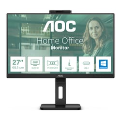 AOC MONITOR IPS 24" (23.8) 16:9 FHD HDMI DP USB COLUNAS WEBCAM HAS PIVOT 24P3QW - AOC 24P3QW