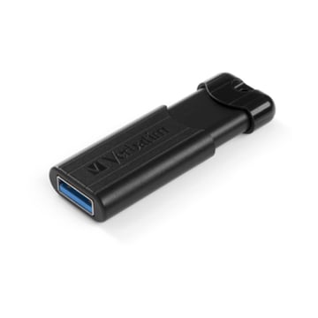 PEN VERBATIM 32GB PINSTRIPE USB 3.2 BLACK - Verbatim 49317