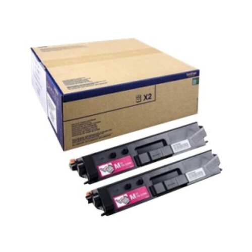 2 unidades de Toner Magenta. Duração estimada: 12.000 Pág. (6.000 pág. cada un.) segundo ISO/IEC19798 - Brother TN329MTWIN