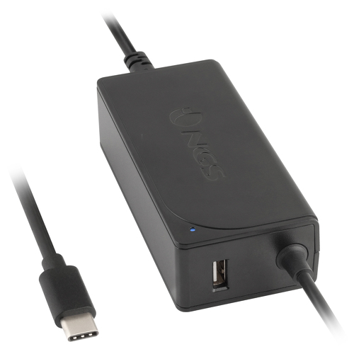 CARREGADOR UNIVERSAL USB-C NGS COM SUPORTE EXTRA USB 65W - NGS W-65WTYPEC
