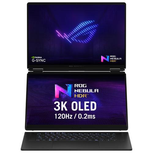 Asus Rog Zephyrus Duo GX651AX 2 ecrãs de 16 polegadas a 120 Hz, Intel Core Ultra 9 386H, 64 GB de RAM - Asus 90NR0NT2-M005N0
