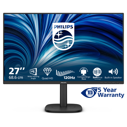 PHILIPS MONITOR IPS 27" QHD HDMI DP USB COLUNAS HAS PIVOT 27B2N3500J - Philips 27B2N3500J/00