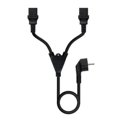 Cabo de Alimentação Nanocable CEE7 Macho para 2 x C-13 Fêmea 3m - Preto - Nanocable 306553