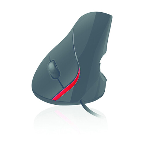 EWENT RATO VERTICAL ERGONOMICO 1000DPI 5 BUTTONS USB BLACK - Ewent EW3156