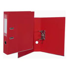Bismark A-Z PVC A4 A4 Lombada 75mm - Resistente - Porta-cartões na lombada - Caixas de cartão metálicas na extremidade inferior - Mecanismo de alavanca - Cor vermelha - Bismark 314186