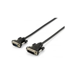 Cabo Equip DVI-A macho para HDB15 VGA macho - Suporta uma resolução até 1920 x 1200 - Comprimento 1,8 m - Equip 118943