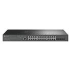 TP-Link Switch gerido Omada de 24 portas Gigabit PoE+ L2+, com 4 ranhuras SFP+ de 10GE - TP-Link SG3428XMP